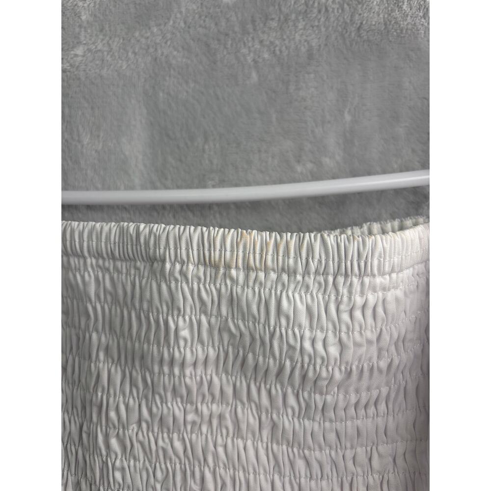 ASTR The Label Harper Smocked Tie Strap Midi Dress - White - Size M - Picture 9 of 10